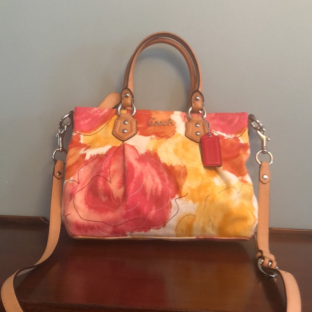 Coach Floral Small Tote Bag